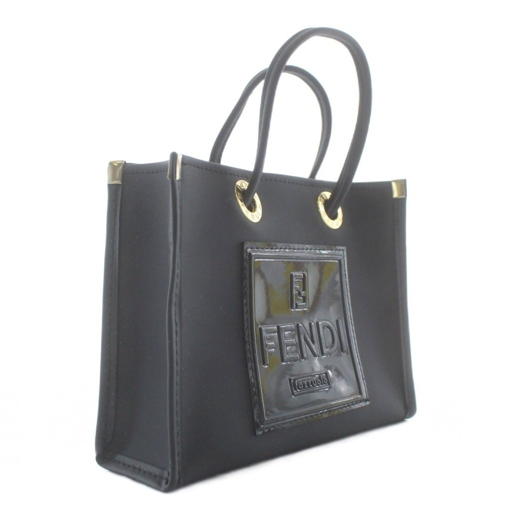 FENDI　フェンディ　ミニポーチ　ハンカチセット フェンディ FENDI ハンドバッグ ポーチ ミニ ハンカチ 2点セット ロゴ