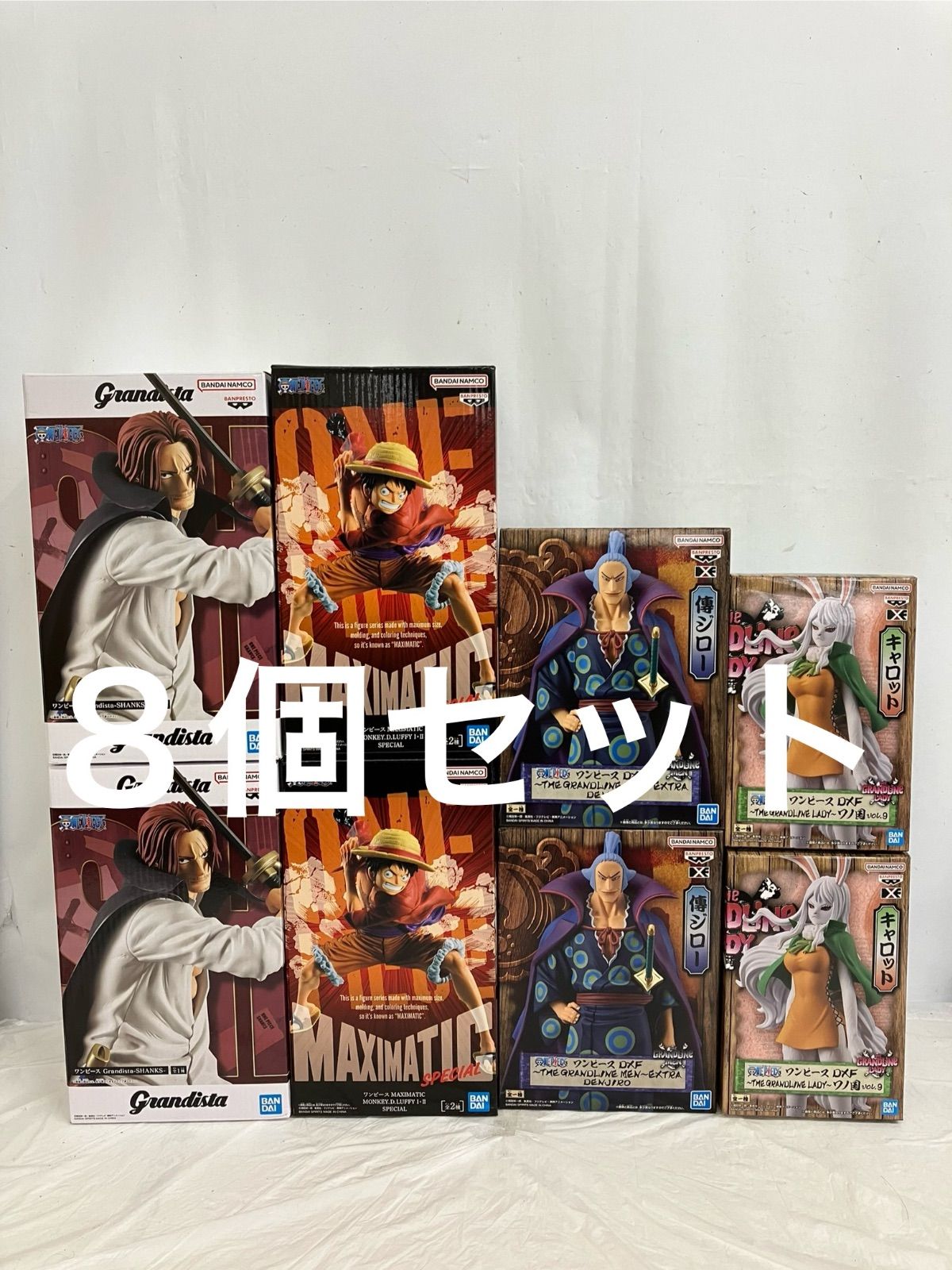 未開封 ONE PIECE ワンピース ルフィ シャンクス 傳ジロー キャロット