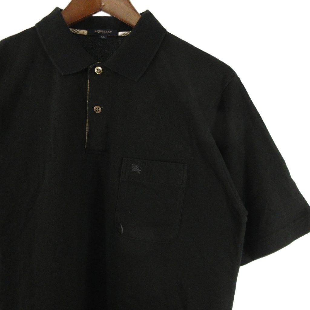 バーバリー ロンドン BURBERRY LONDON ポロシャツ 半袖 ロゴ刺繍