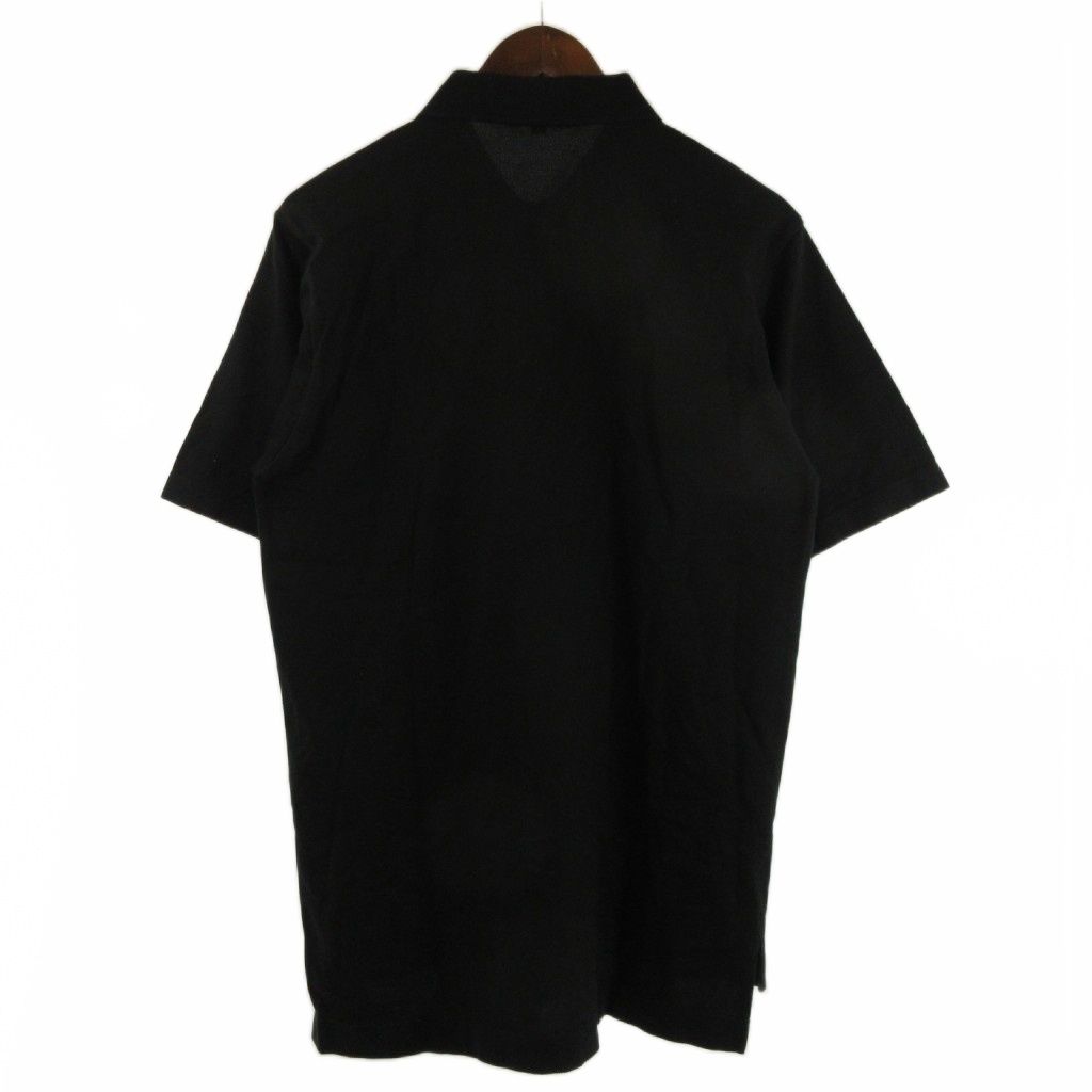 【新品・未使用品】バーバリーロンドン 刺繍ロゴ 黒 半袖ポロシャツ トップス 4 バーバリー ロンドン BURBERRY LONDON ポロシャツ 半袖 ロゴ刺繍