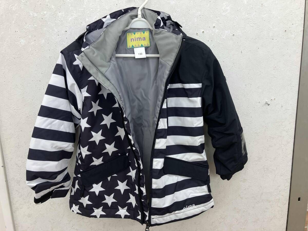 美品　未使用　NIMA スキーウエア　上下　130 NIMA ニーマ スキーウェア キッズ ジュニア 子供 上下セット スノー