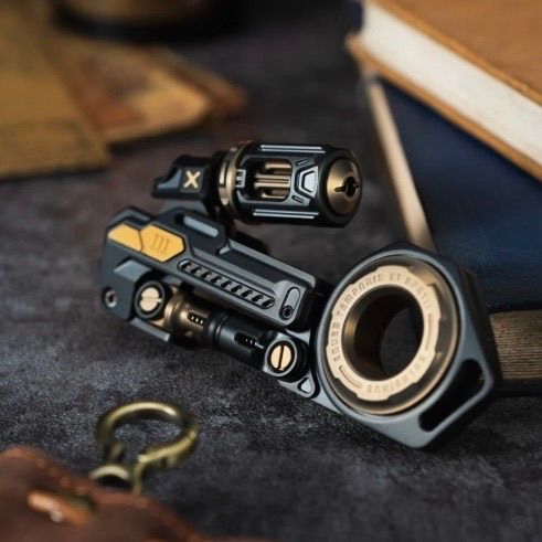  01 EDC Time Knight 3 0 ブラック ゴールド スライダー チタン Ultem その他 おもちゃ