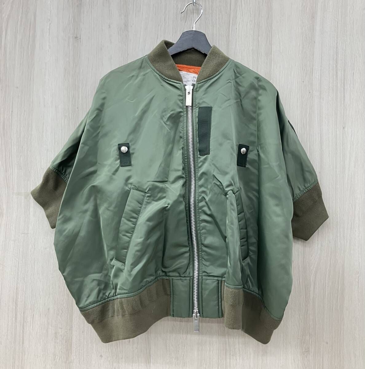 sacai /サカイ/ブルゾン/21-05403/ハーフスリーブオーバーサイズ