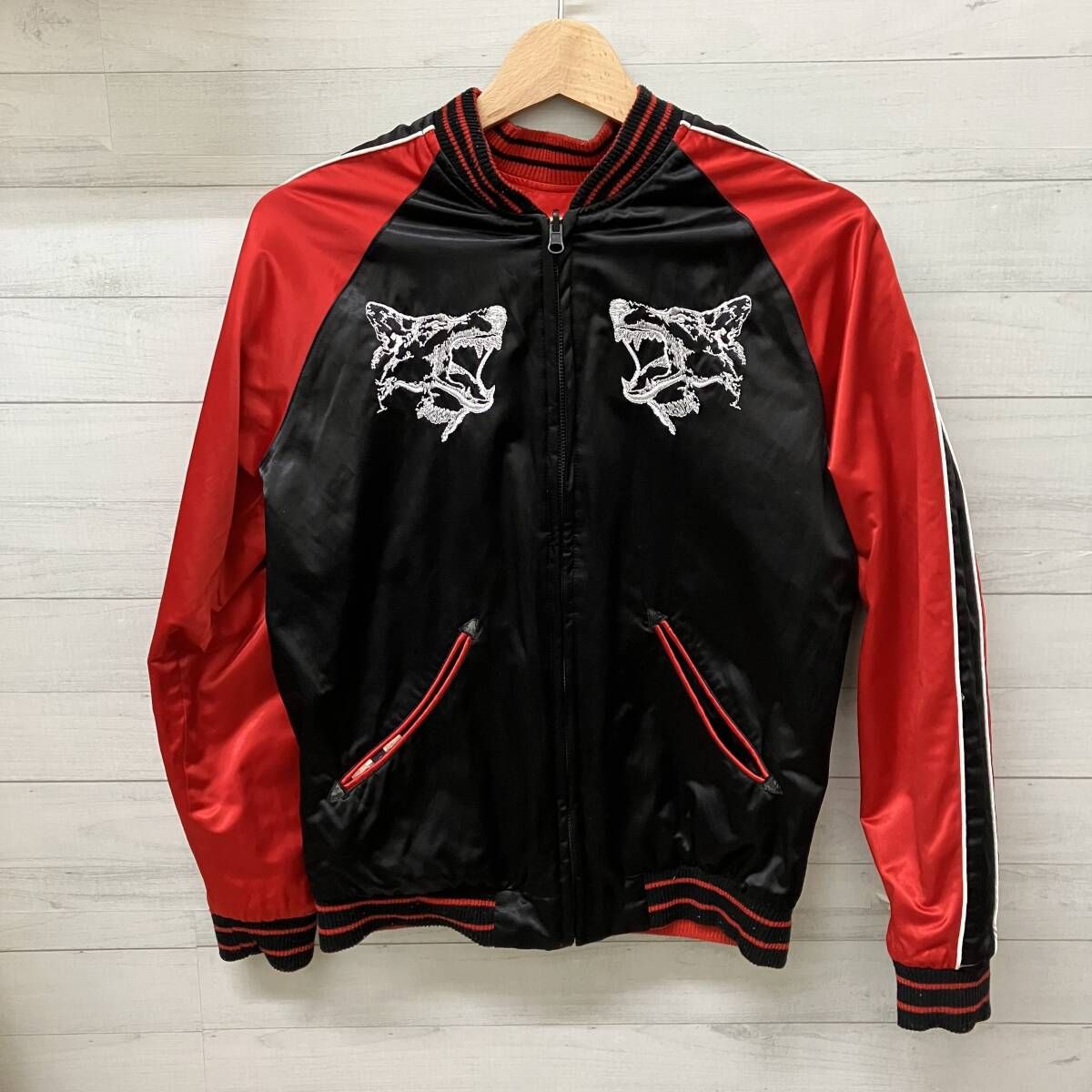 DIESEL ディーゼル スカジャン リバーシブル メンズSサイズ ブラック