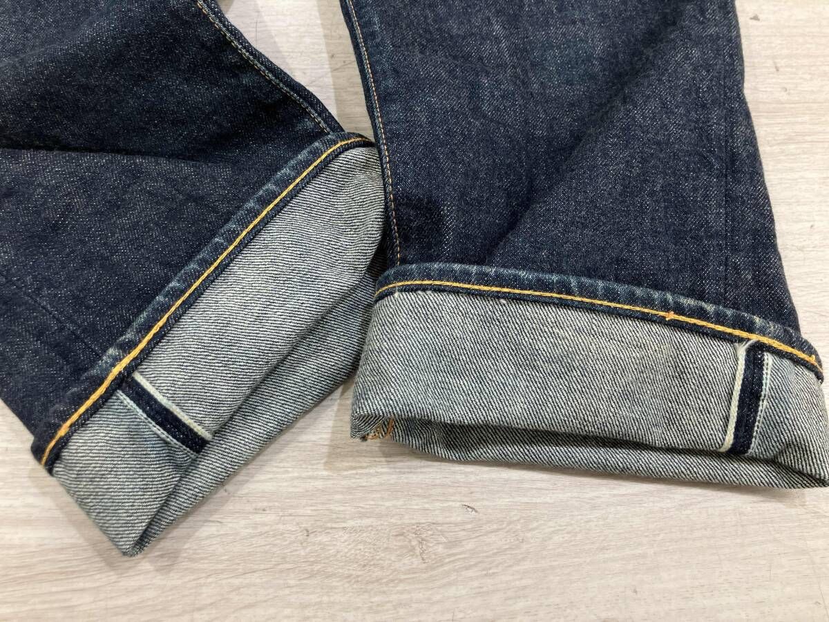 通年 EVISU エヴィス ジーンズ カモメプリント 大黒 黄色 デニム 2000 