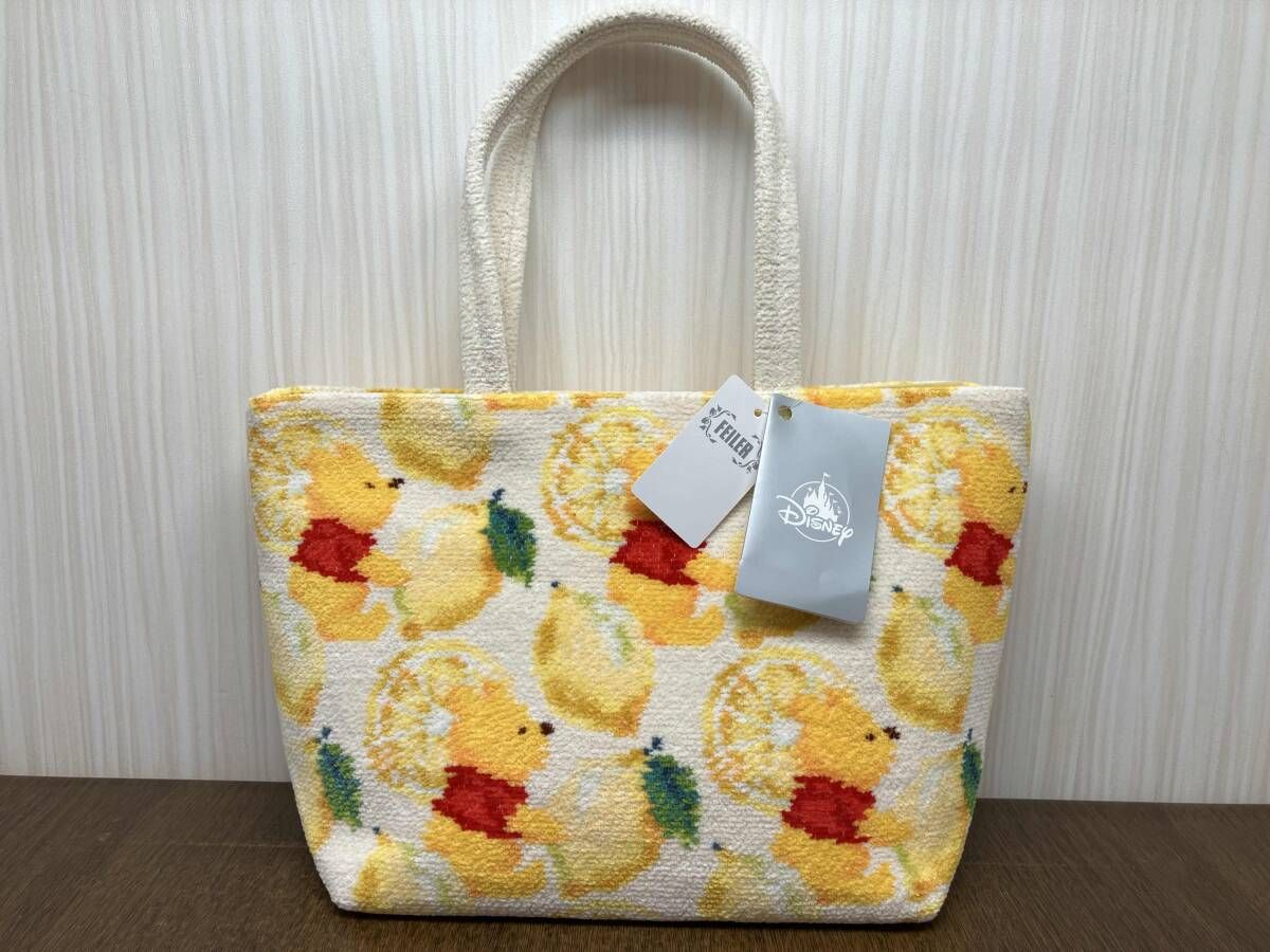 FEILER フェイラー × ディズニー くまのプーさん レモン柄 トート