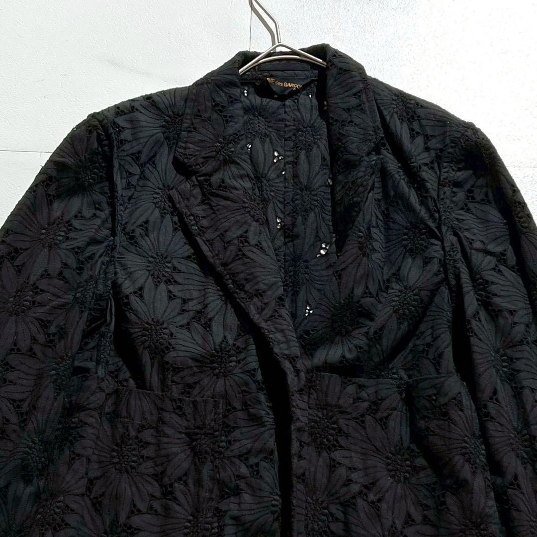 コムデギャルソン ジャケット AD1992 フラワー総柄 アーカイブ 極美品 COMME des GARCONS コムデギャルソン AD1998 レース 花柄 総柄