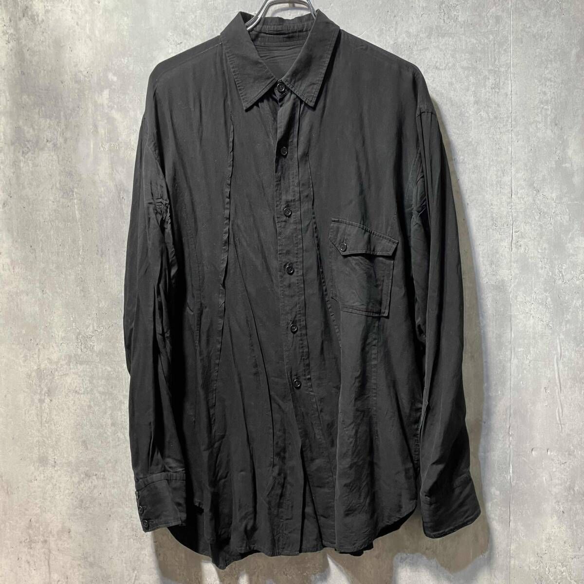 22ss YOHJI YAMAMOTO POUR HOMME long sleeve shirt セルロース 