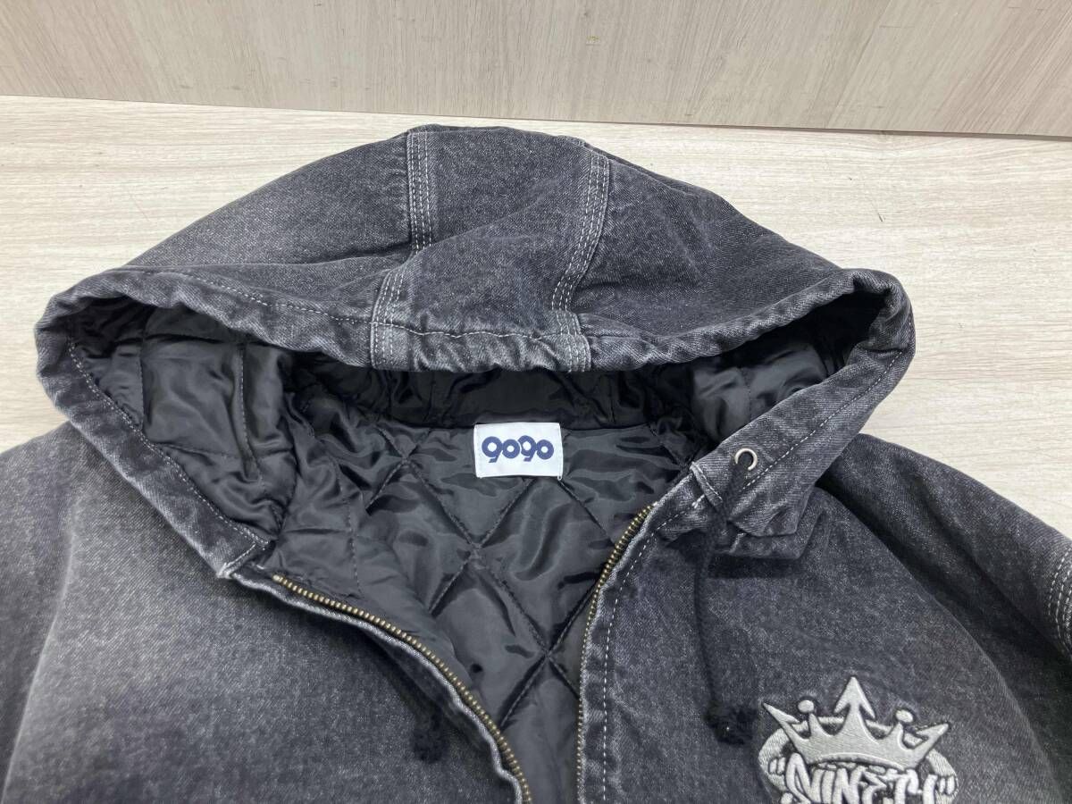 冬 9090 ナインティナイン King Logo Vintage De nim Hoodie デニム 