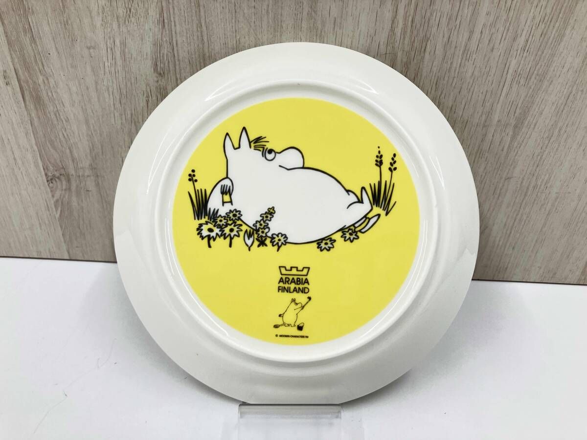 き ARABIA FINLAND プレート 19 cm ムーミン イエロー