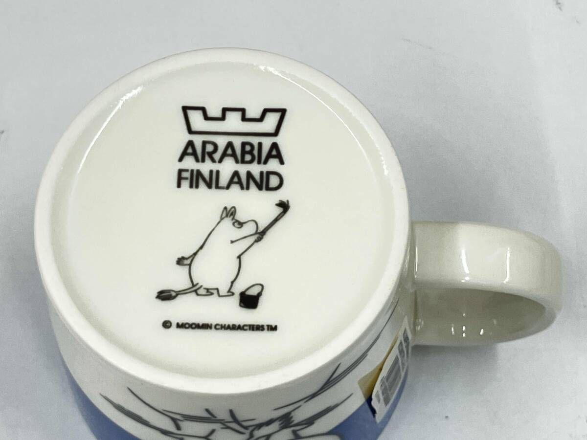  き ARABIA FINLAND マグカップ 1客 ムーミン ブルー 皿 食器