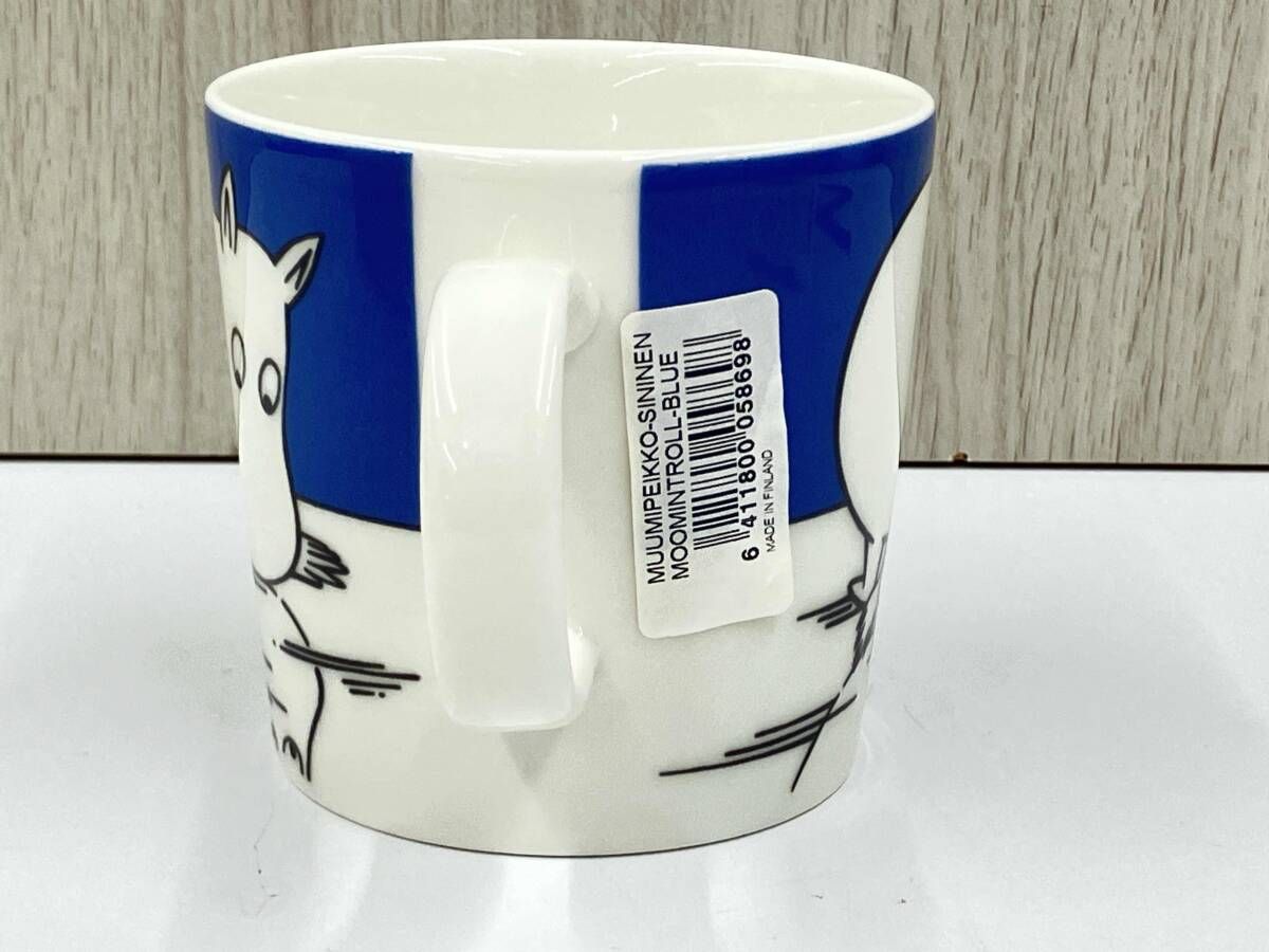 き ARABIA FINLAND マグカップ 1客 ムーミン ブルー