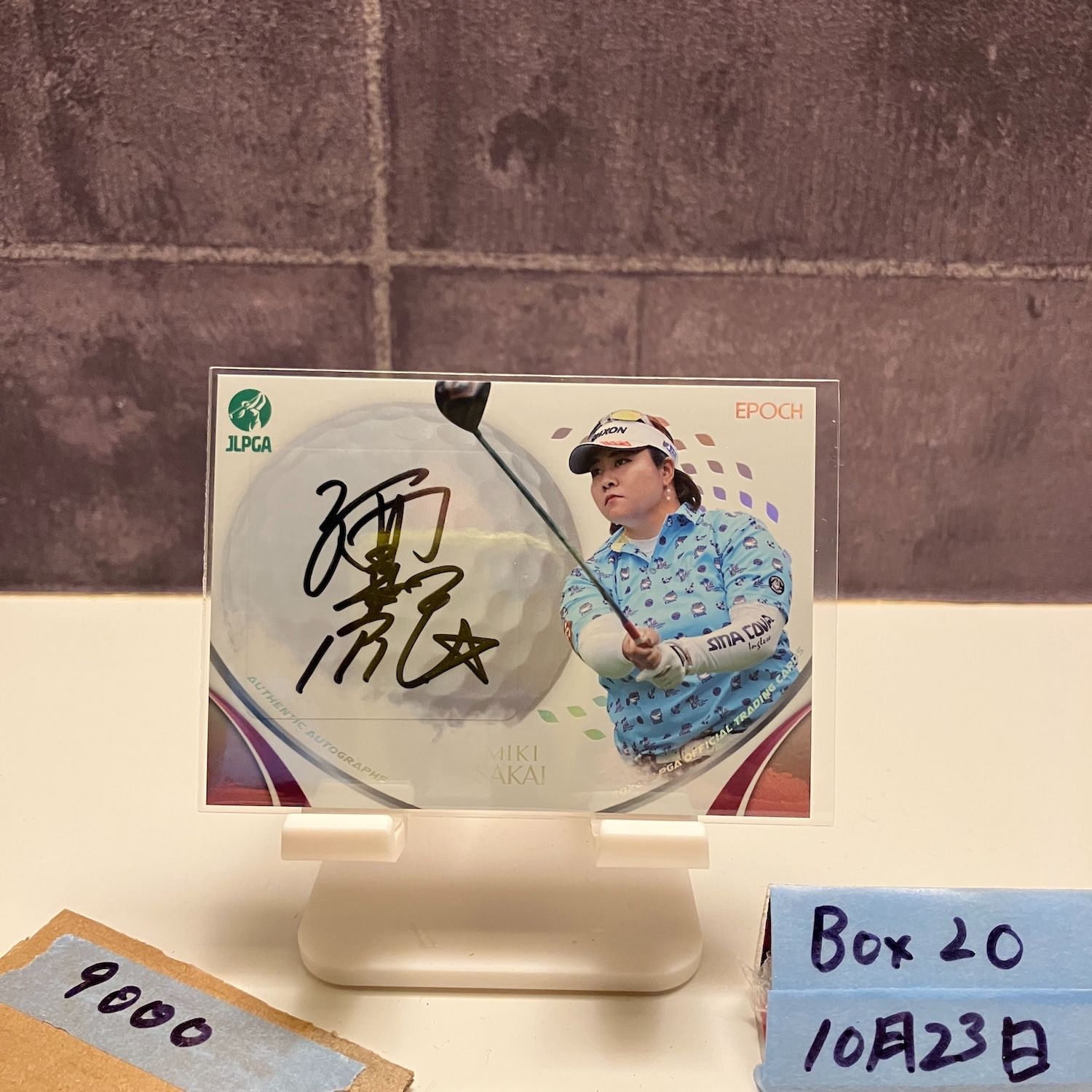 2020 EPOCH Woman s Pro Golfer 赤井美紀 Miki Akai 07 20 直筆サインカード JLPGA 女子プロゴルフ カード