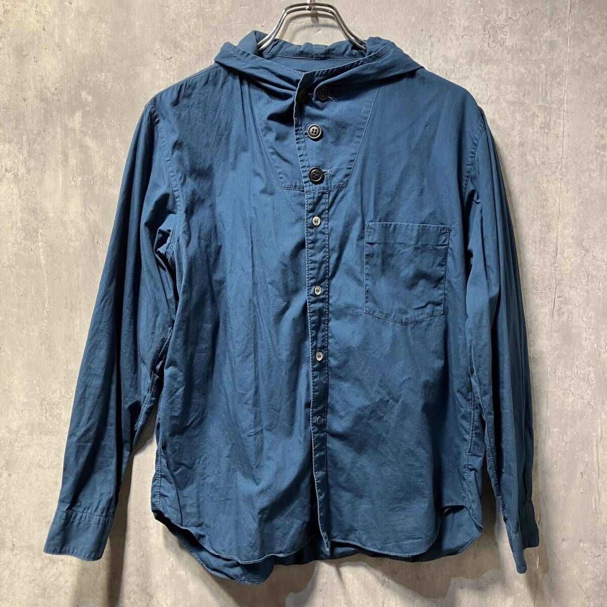 10AW COMME des GARCONS HOMME PLUS 長袖シャツ シャツパーカー ブルー 