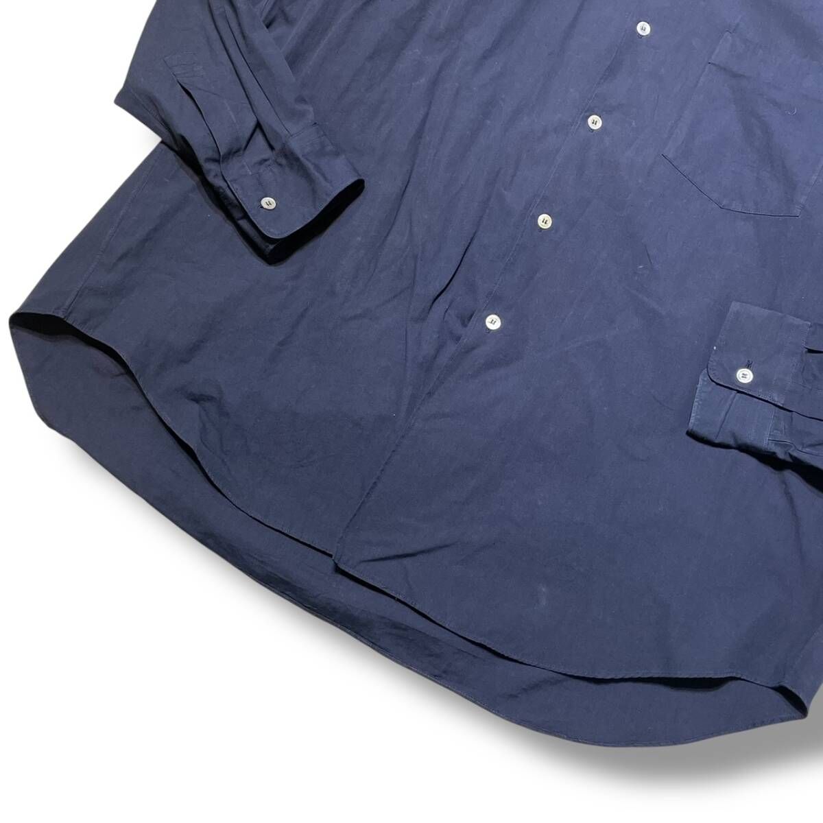 80s COMME des GARCONS HOMME PLUS 長袖シャツ 襟デザインコットン