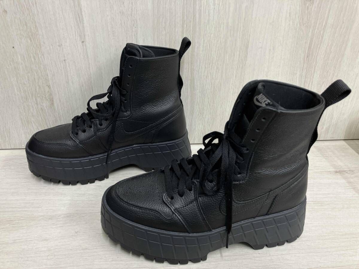 NIKE AIR JORDAN 1 ブルックリン ウィメンズ ブーツ27cm ブラック 