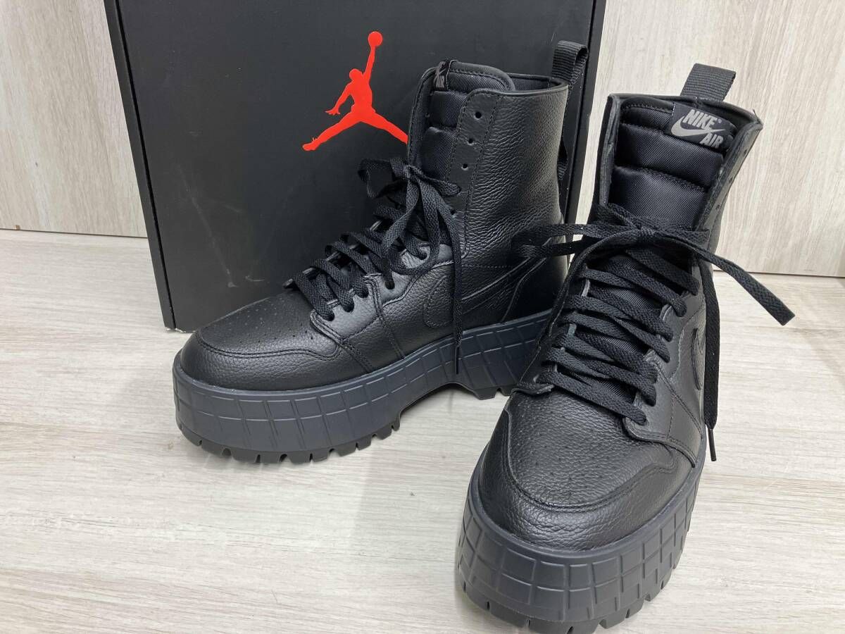 NIKE AIR JORDAN 1 ブルックリン ウィメンズ ブーツ27cm ブラック 