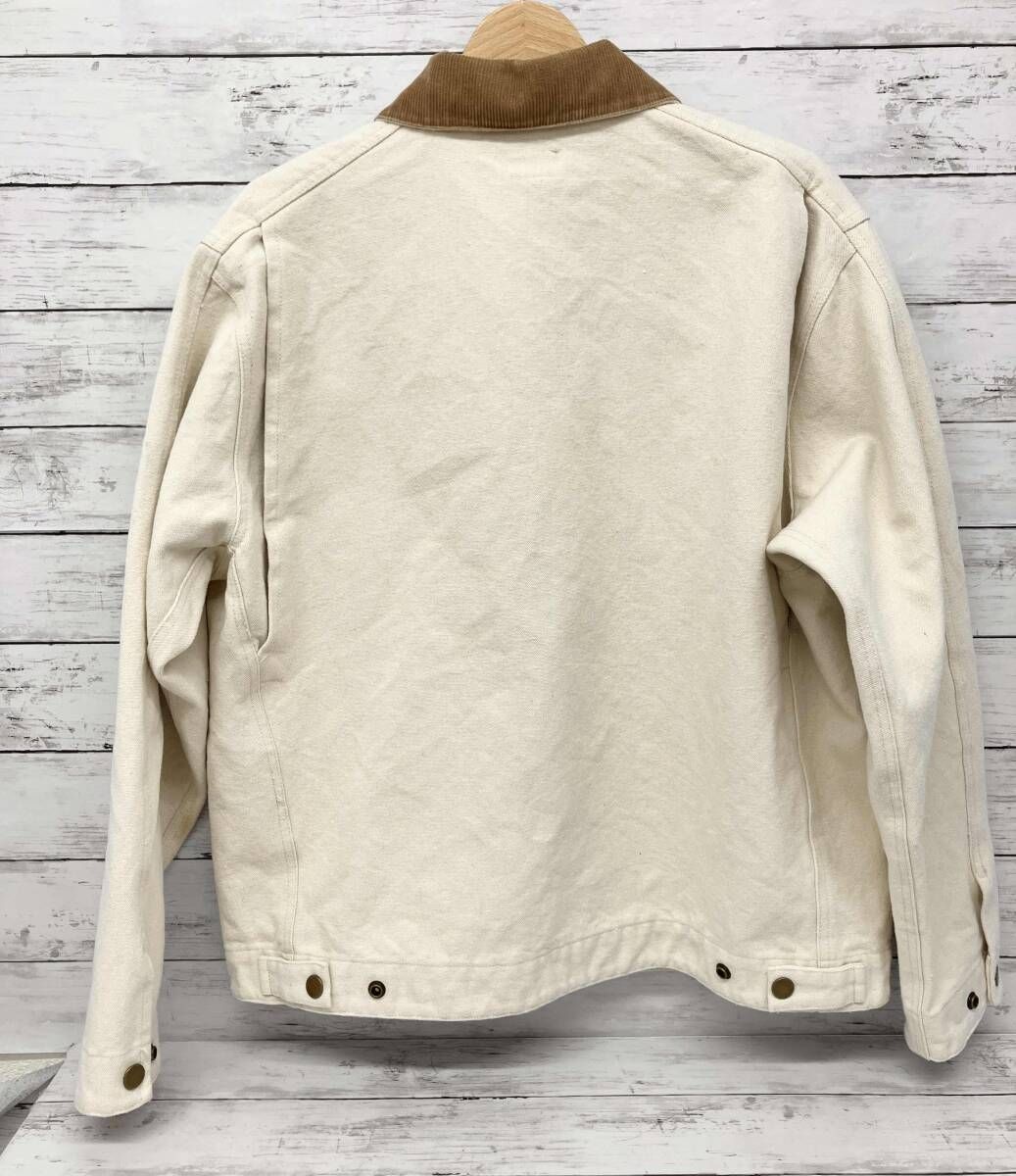 Backers／デトロイトジャケット／Lサイズ／ホワイト／キャンバス