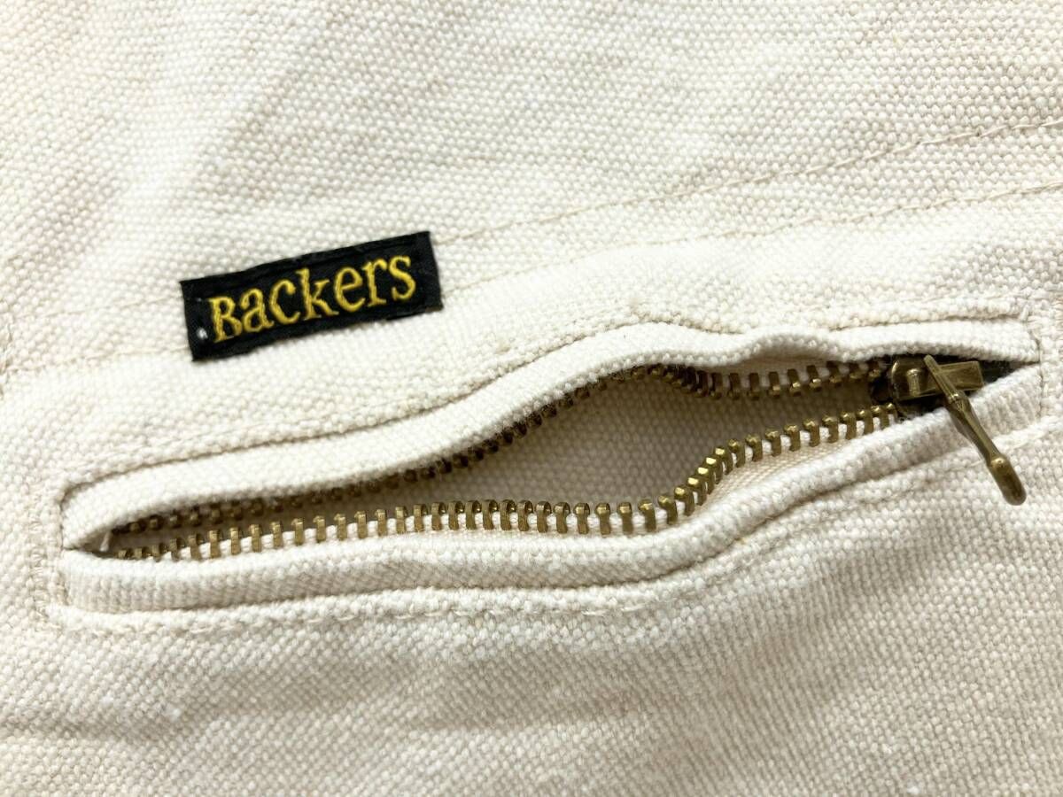 Backers／デトロイトジャケット／Lサイズ／ホワイト／キャンバス