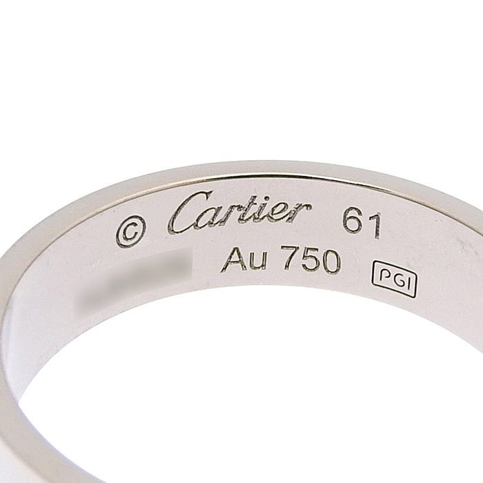 CARTIER カルティエ ラブ リング K18WG 750 ホワイトゴールド #61 21号