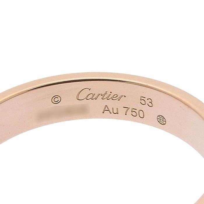 CARTIER カルティエ ミニ ラブ リング K18PG 750 ピンクゴールド