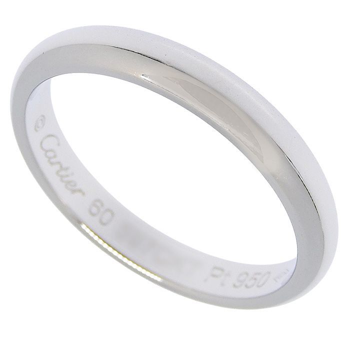 CARTIER カルティエ ウェディング リング Pt950 プラチナ #60 20号相当