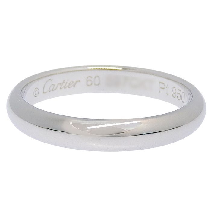 CARTIER カルティエ ウェディング リング Pt950 プラチナ #60 20号相当