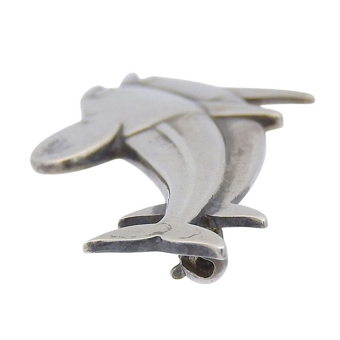GEORG JENSEN ジョージジェンセン イルカ モチーフ ブローチ 317 SV925