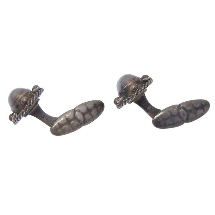 GEORG JENSEN ジョージジェンセン デザイン ヘマタイト カフス 17