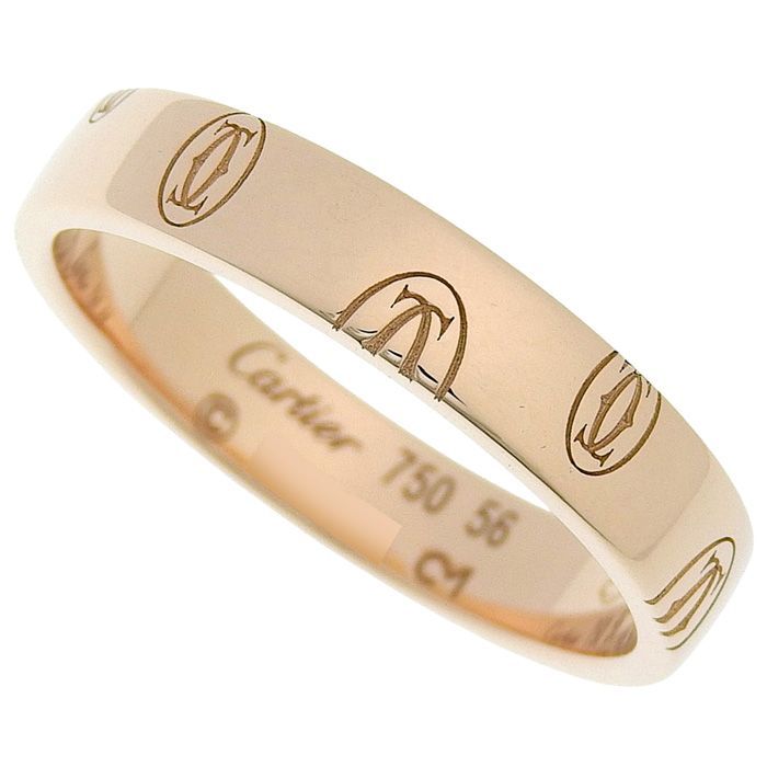 CARTIER カルティエ ハッピーバースデー リング K18PG 750 ピンク