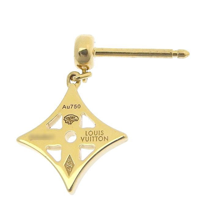 LOUIS VUITTON ルイヴィトン イディール ブロッサム 1P ダイヤ ピアス