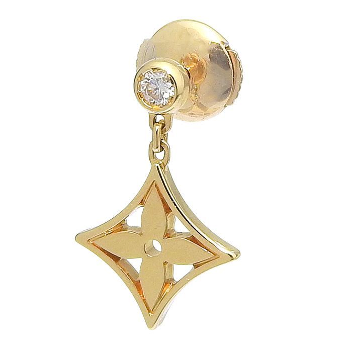 LOUIS VUITTON ルイヴィトン イディール ブロッサム 1P ダイヤ ピアス