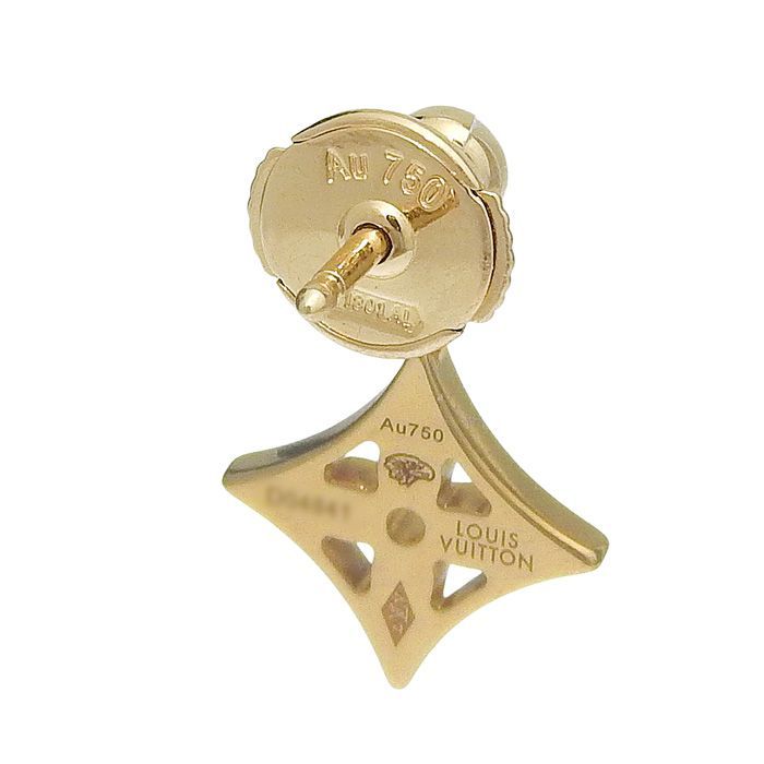 さざみな　ルイヴィトン　イエローゴールド　ダイヤモンド　片耳ピアス　K18 LOUIS VUITTON ルイヴィトン イディール ブロッサム 1P ダイヤ ピアス