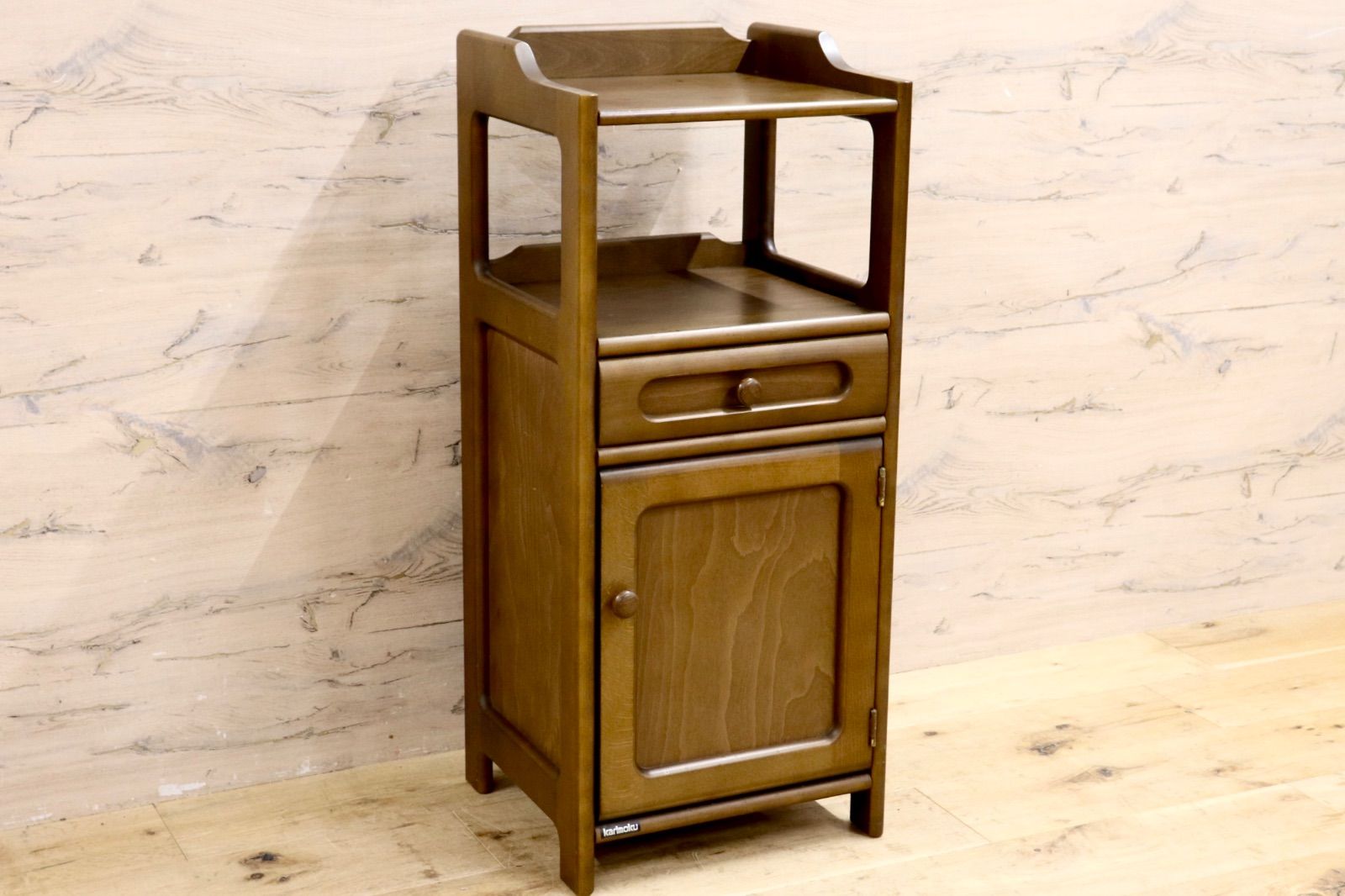 GMIH125○karimoku / カリモク 電話台 FAX台 花台 飾り棚 リビング収納