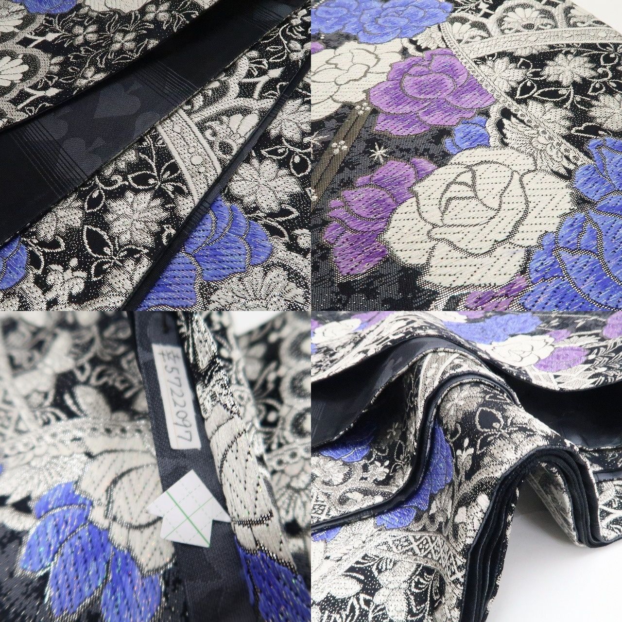 ❁tomihisa❁美品 薔薇 着物 正絹 成人式 振袖用”凛と可憐に！大人の