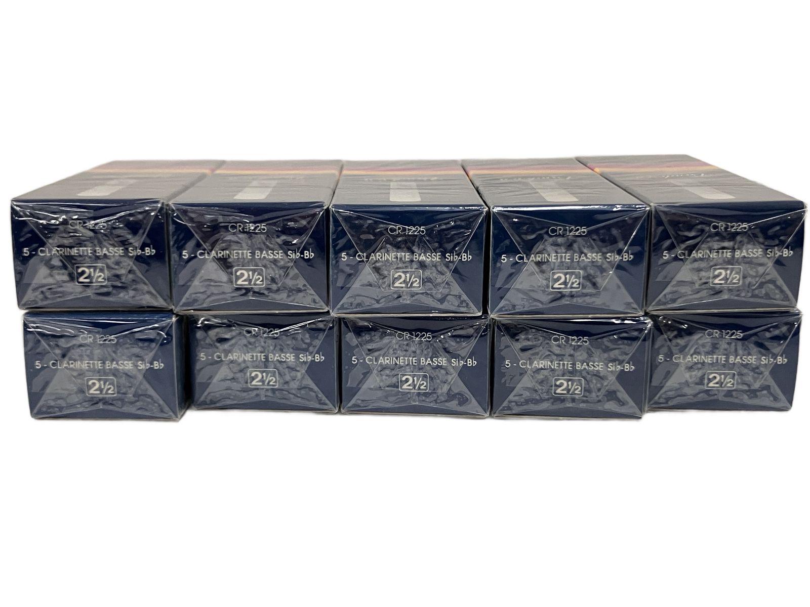 Vandoren バンドーレン CR1225 バスクラリネット リード 青箱 2 1/2 10