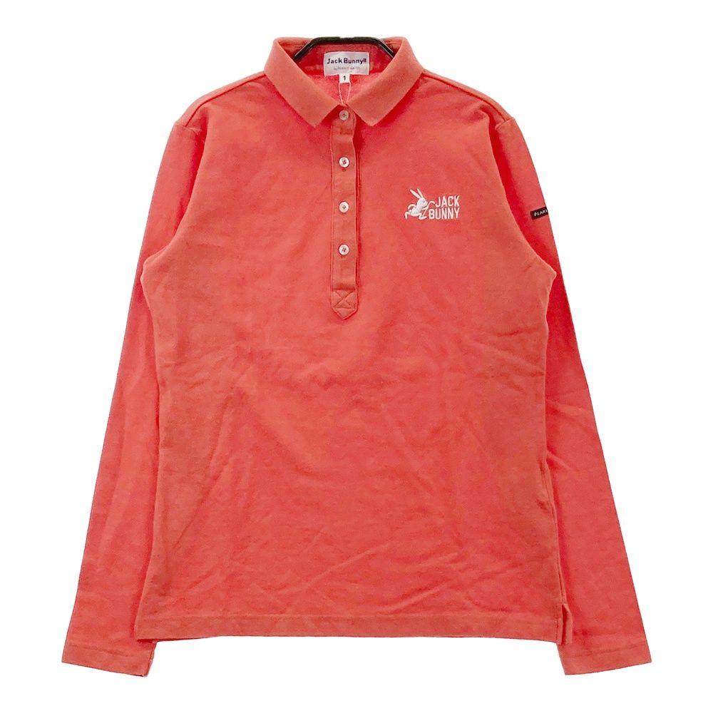 サイズ：1 JACK BUNNY ジャックバニー 長袖ポロシャツ オレンジ系