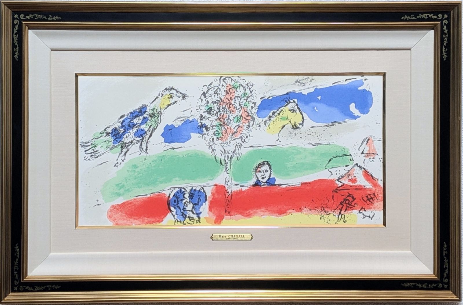 最終価格 真作 コレクター保管品 シャガール リトグラフ 最終価格 真作