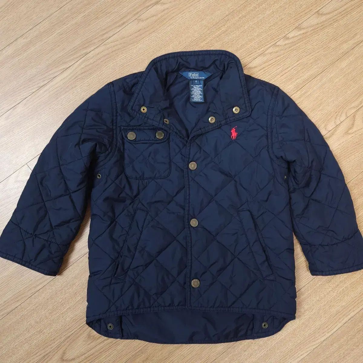 ポロ ラルフ ローレン キッズ キルティング ジャケット ネイビー 2T