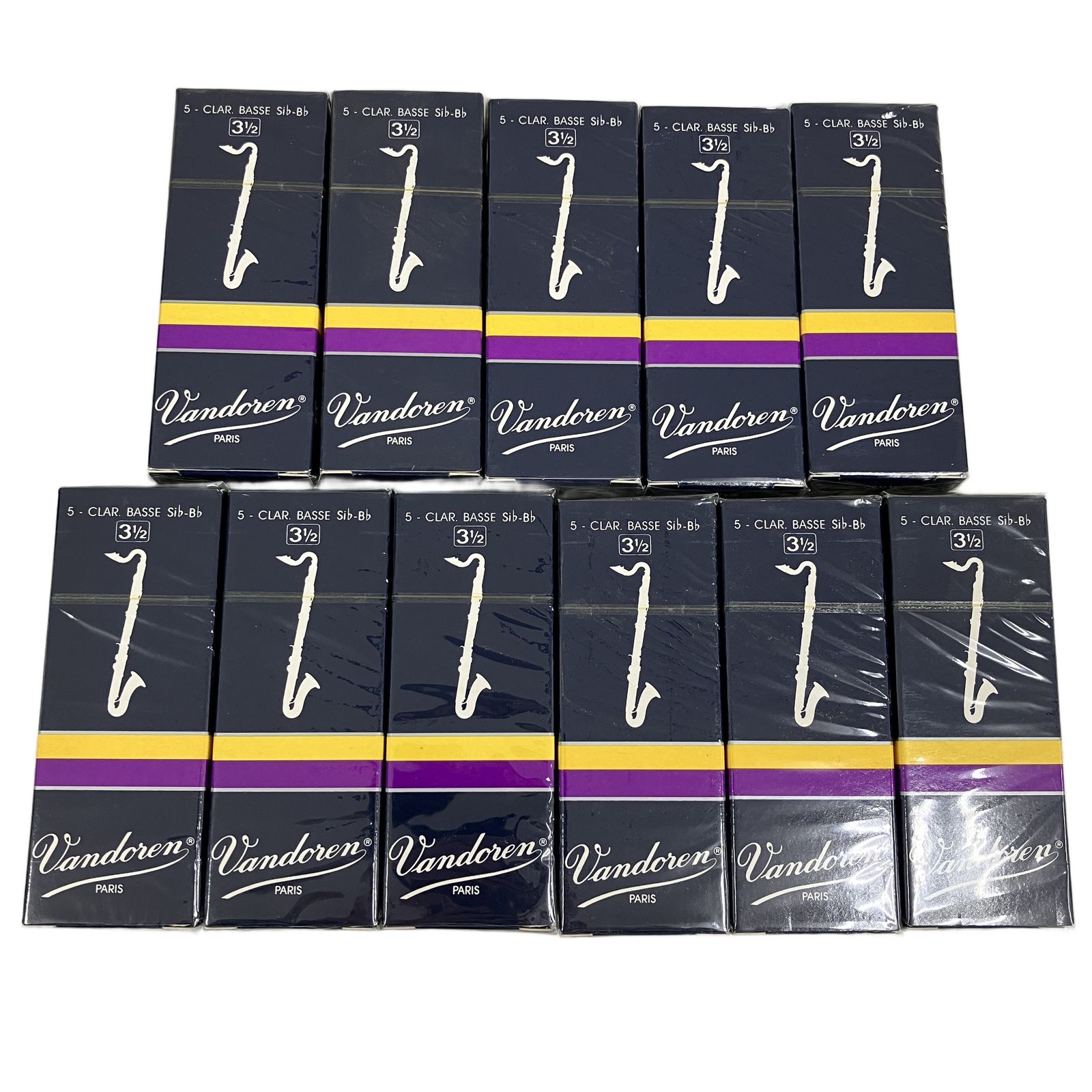 Vandoren バンドーレン CR1235 バスクラリネット リード 青箱 3 1/2 11