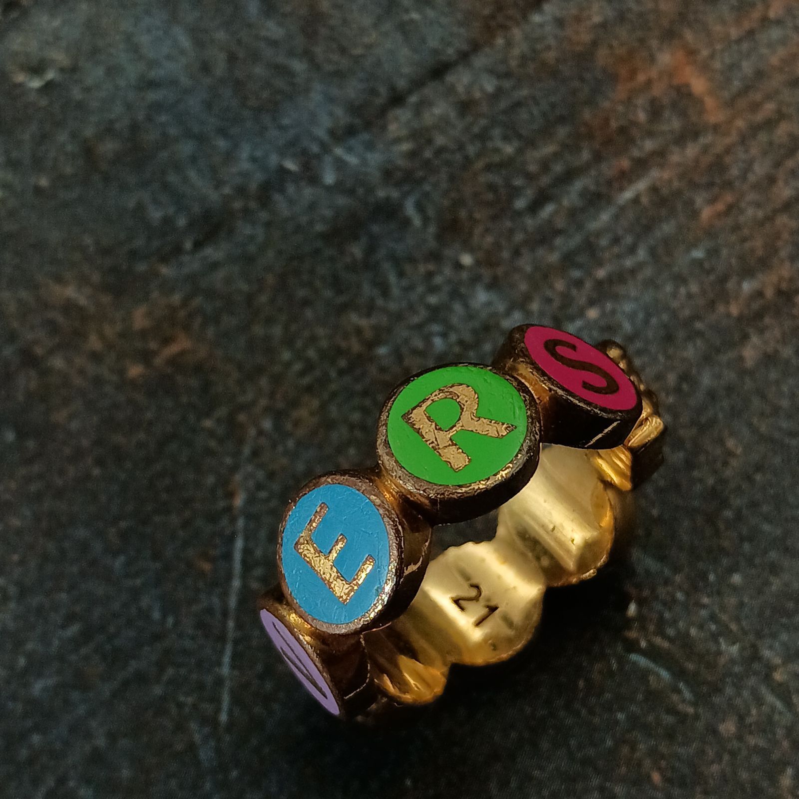 VERSACE ヴェルサーチ 20号 ゴールド メデューサ リング 指輪 メンズ