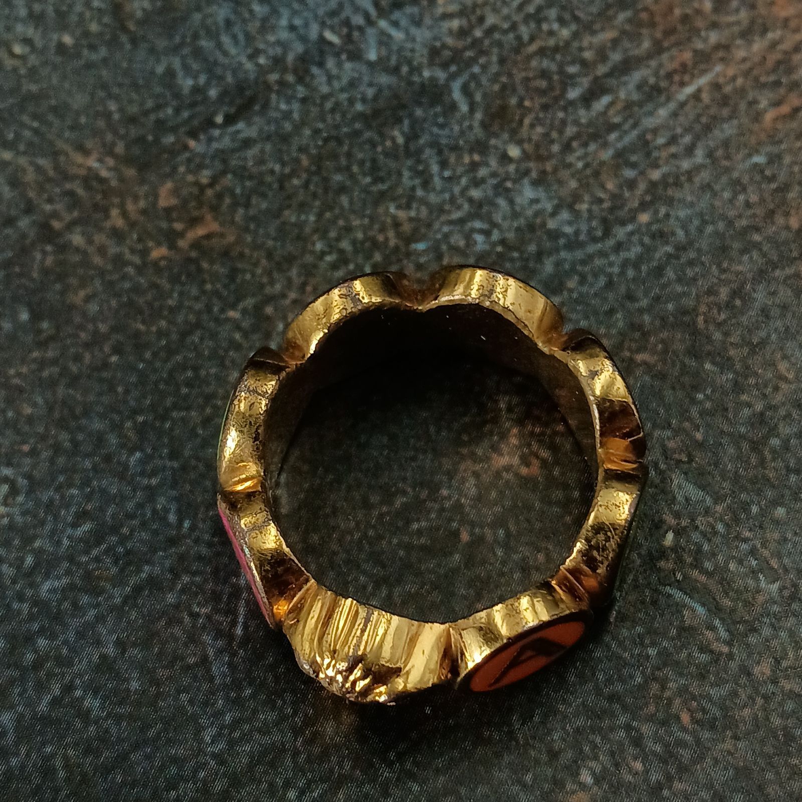 VERSACE ヴェルサーチ 20号 ゴールド メデューサ リング 指輪 メンズ