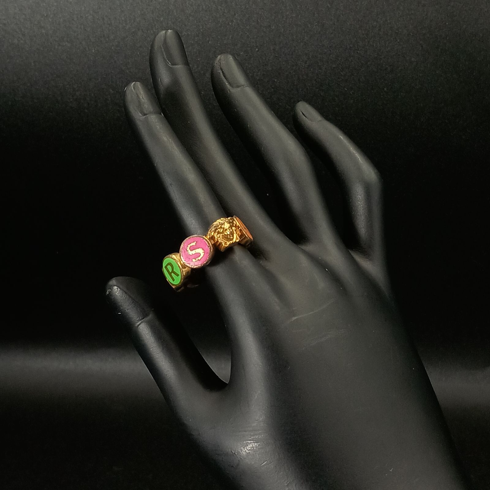VERSACE メドゥーサ リング ゴールドカラー 約20号 VERSACE ヴェルサーチ 20号 ゴールド メデューサ リング 指輪 メンズ
