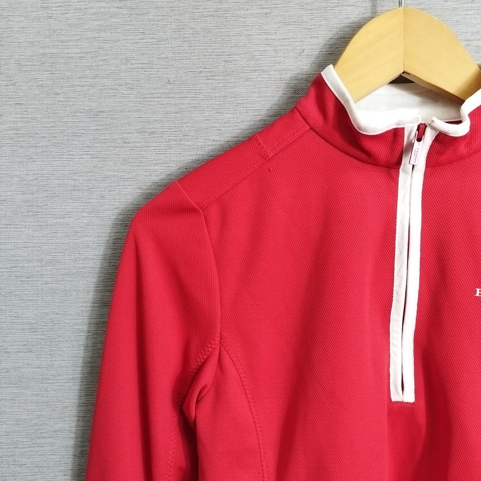 BURBERRY ゴルフ ハイネックウェア レッドLLサイズ BURBERRY ゴルフ