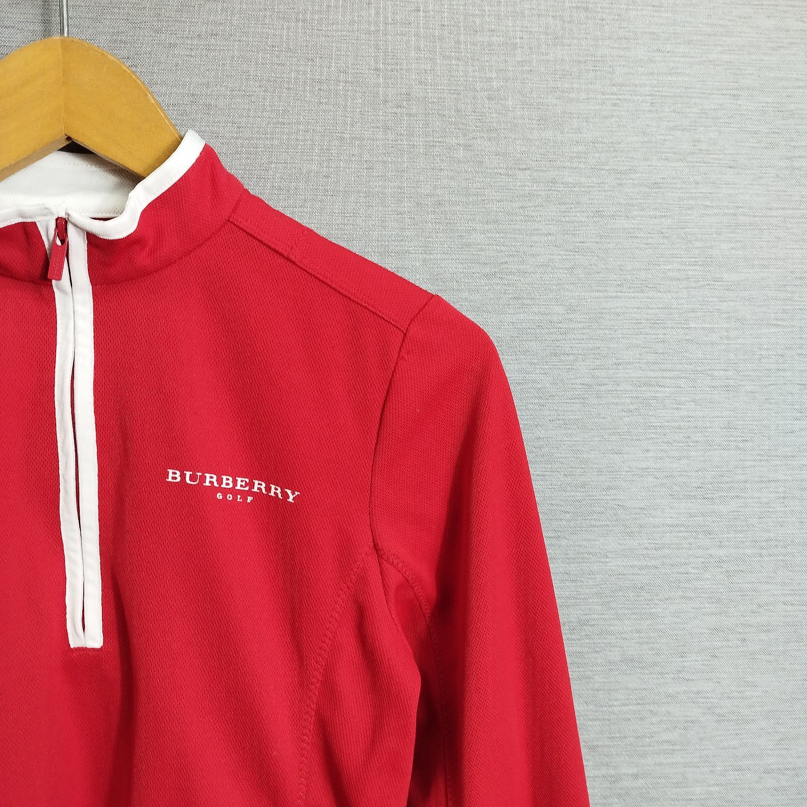 BURBERRY ゴルフ ハイネックウェア レッドLLサイズ BURBERRY ゴルフ