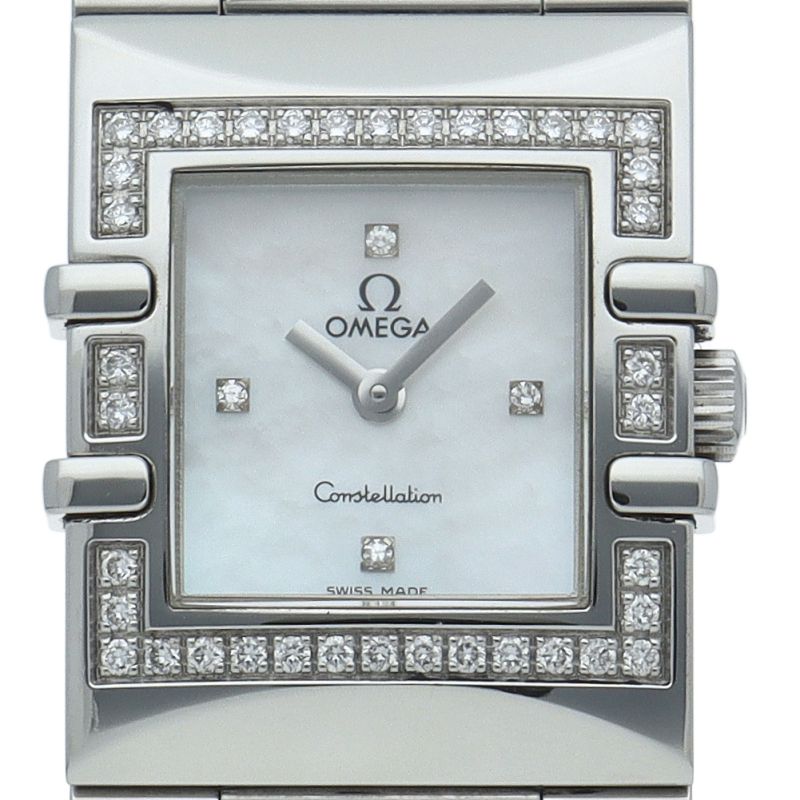 オメガ コンステレーションカレ ダイヤベゼル 4Pダイヤ シェル 1528.76