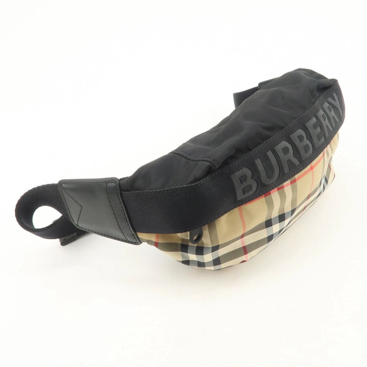 美品】BURBERRY バーバリー ノバ チェック ナイロン ウエストバッグ