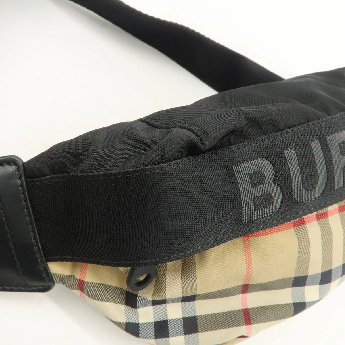 美品】BURBERRY バーバリー ノバ チェック ナイロン ウエストバッグ