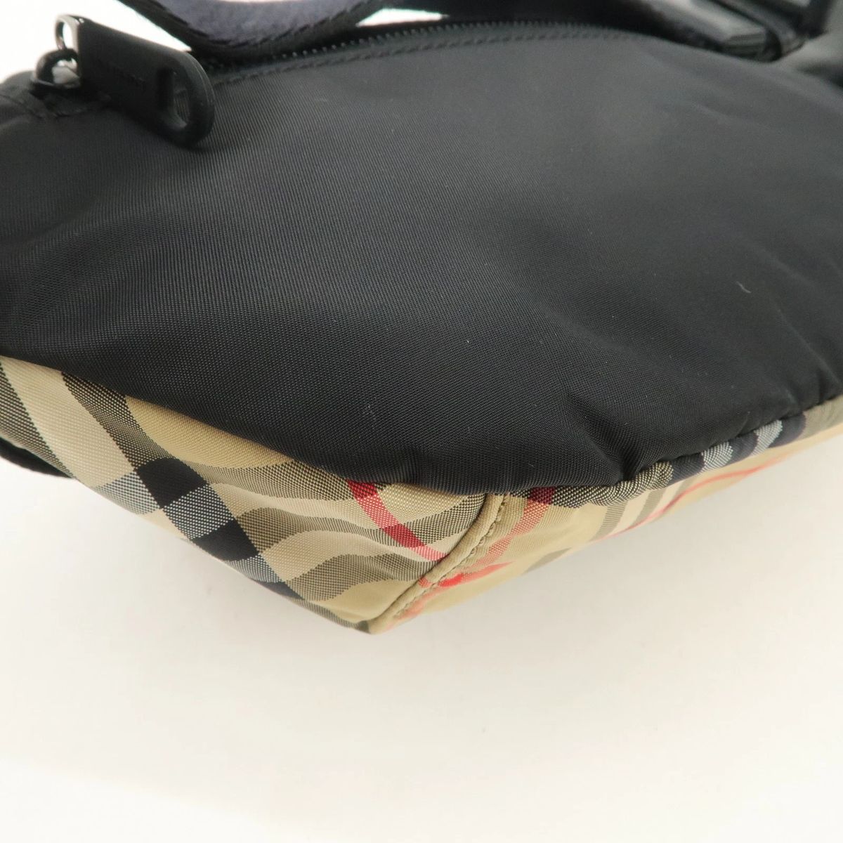 美品】BURBERRY バーバリー ノバ チェック ナイロン ウエストバッグ 