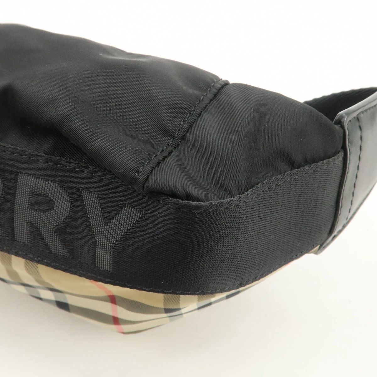 美品】BURBERRY バーバリー ノバ チェック ナイロン ウエストバッグ
